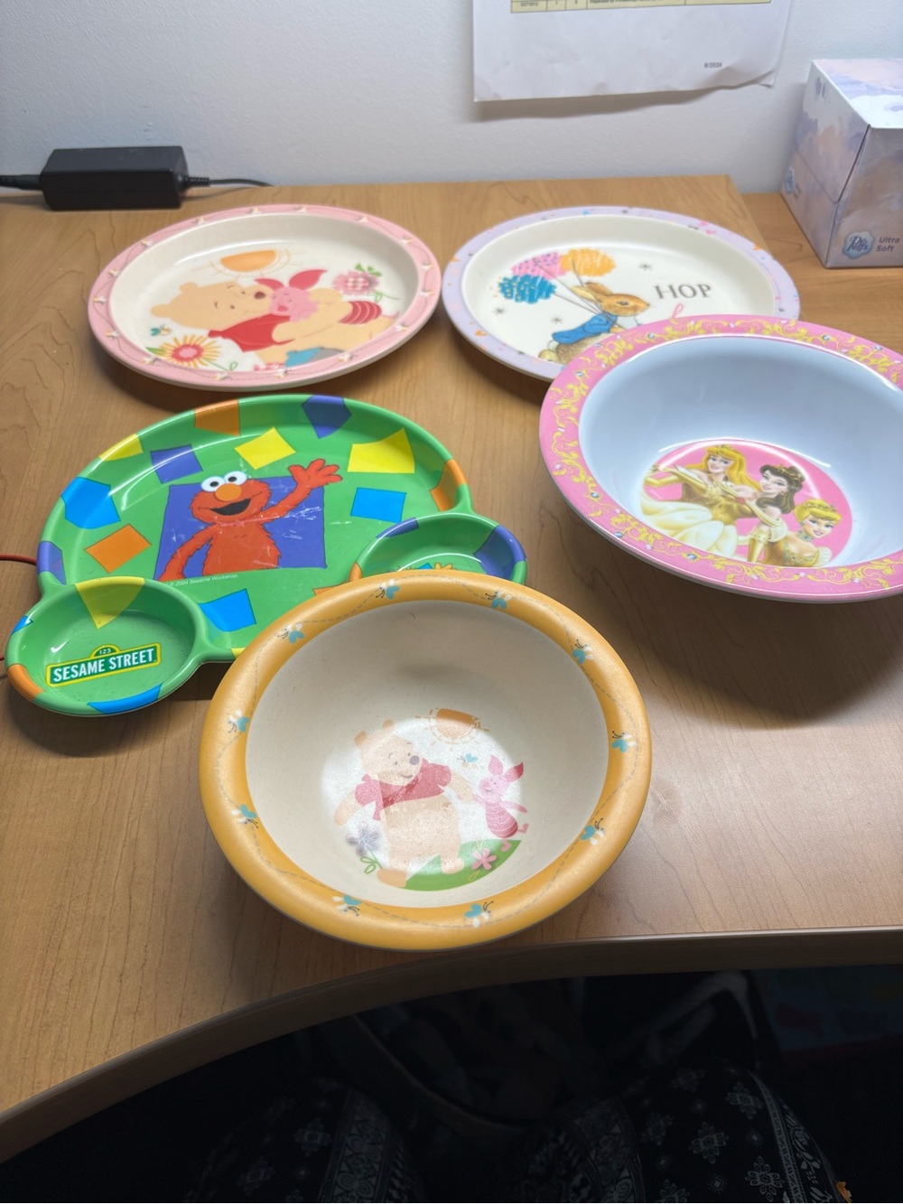Vintage Assorted Kids 90’s 2000’s Character Bowls - Sesame Street, Disney, Pooh